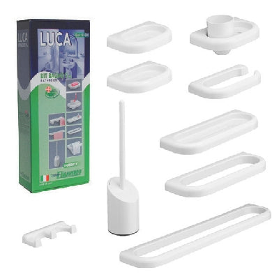 KIT ACCESSORI BAGNO SERIE LUCA MOD.NEW 9 PZ METAFORM