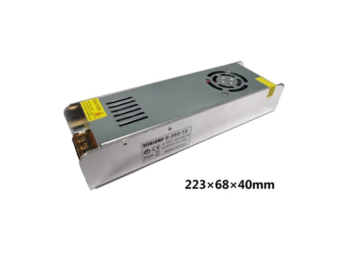 （S-360WATT-12V）Trasformatore...  Tensione uscita 12V DC