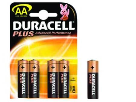 BATTERIE  STILO ALCALINA PLUS DURACELL