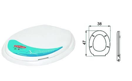 SEDILE WC GABBIANO IN POLIPROPILENE BIANCO